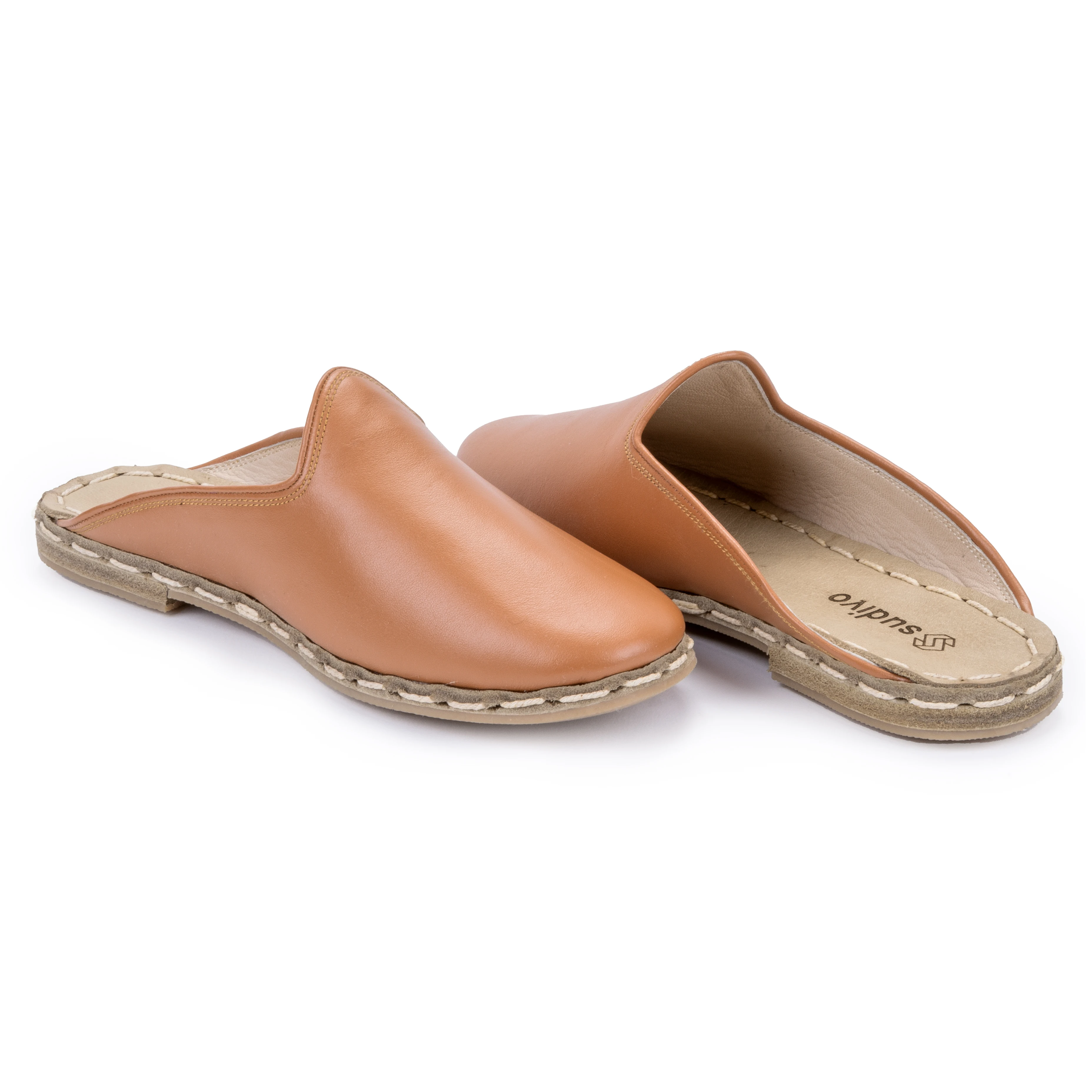 

Brown Leather Slippers, Vintage Slippers, Traditional Slippers, Comfortable Slippers, Bohemian Shoes, Womens Slippers