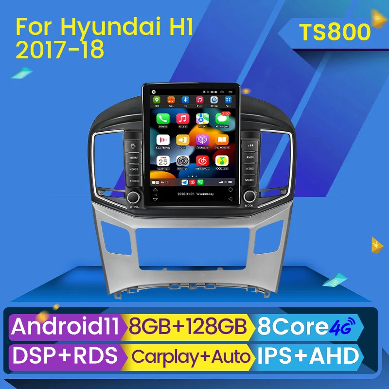 8G + 128G Android 11 автомобильный радиоприемник dvd-плеер стерео для Hyundai H1 Grand Starex 2015-2020