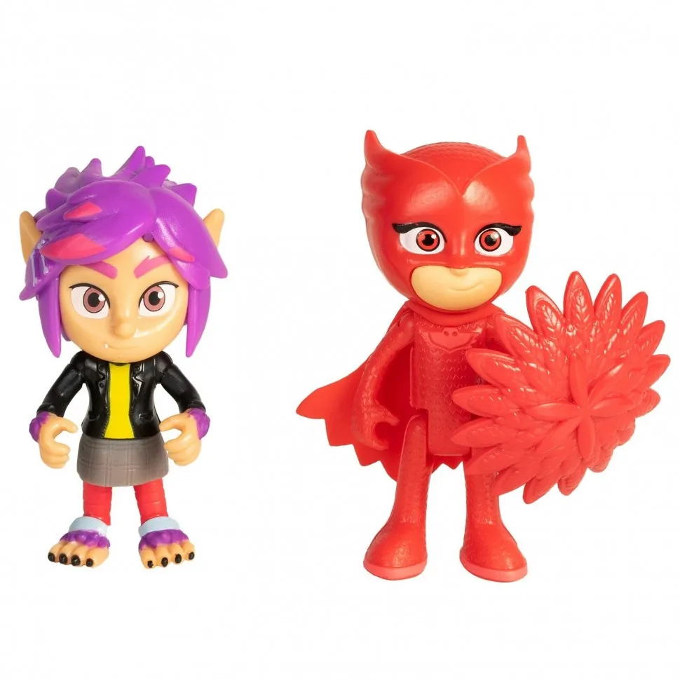 Набор игровой PJ masks 2 фигурки Алетт и Рип 8 см 35559|Игровые трансформеры| |