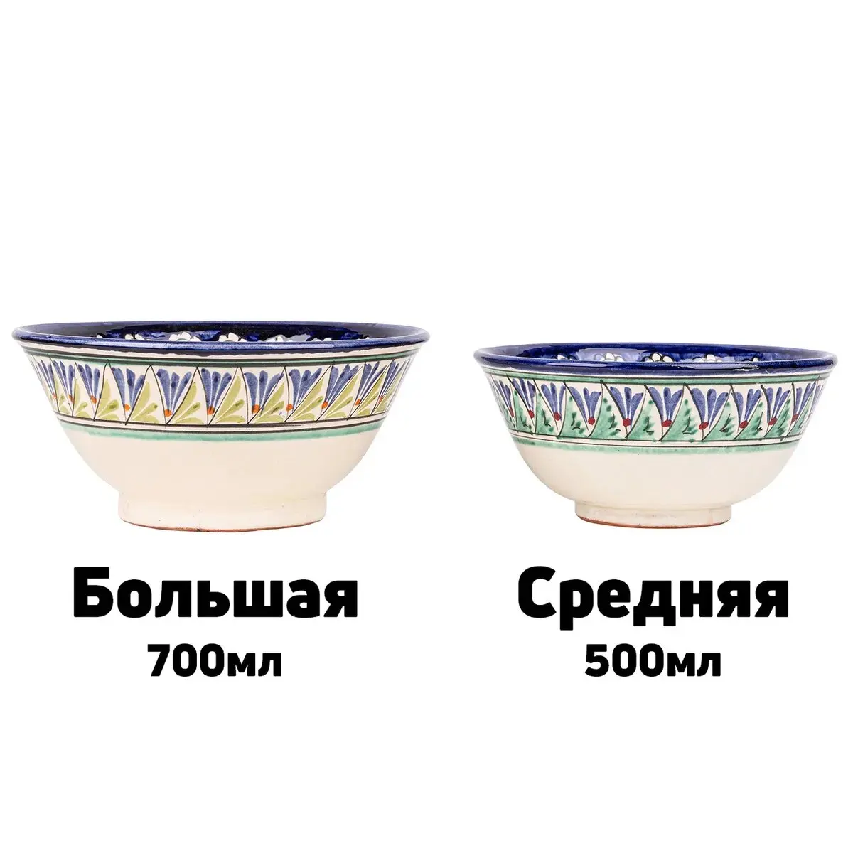 Коса узбекская большая 700мл - 6шт (Риштан синий) | Дом и сад