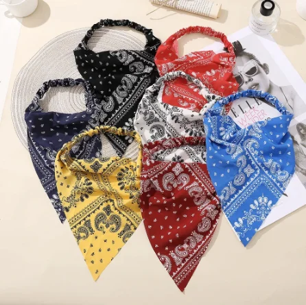 

Summer Printting Hair Scarf Scrunch airband Headband Elastic Hair Bands Headwrap Hair Accessories