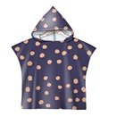 Детское пляжное полотенце из микрофибры с капюшоном