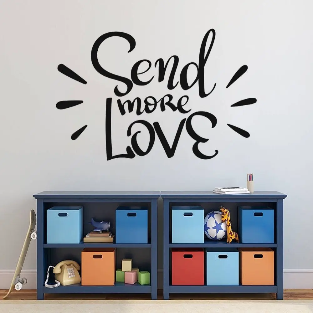

Send Love Letters Text Wall Decal Words Sticker Home Bedroom And Hotel Decoration A001973