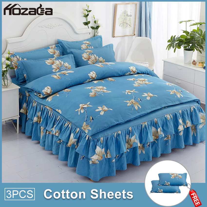 Комплект постельного белья Hozada из 3 предметов мягкая простыня красивая