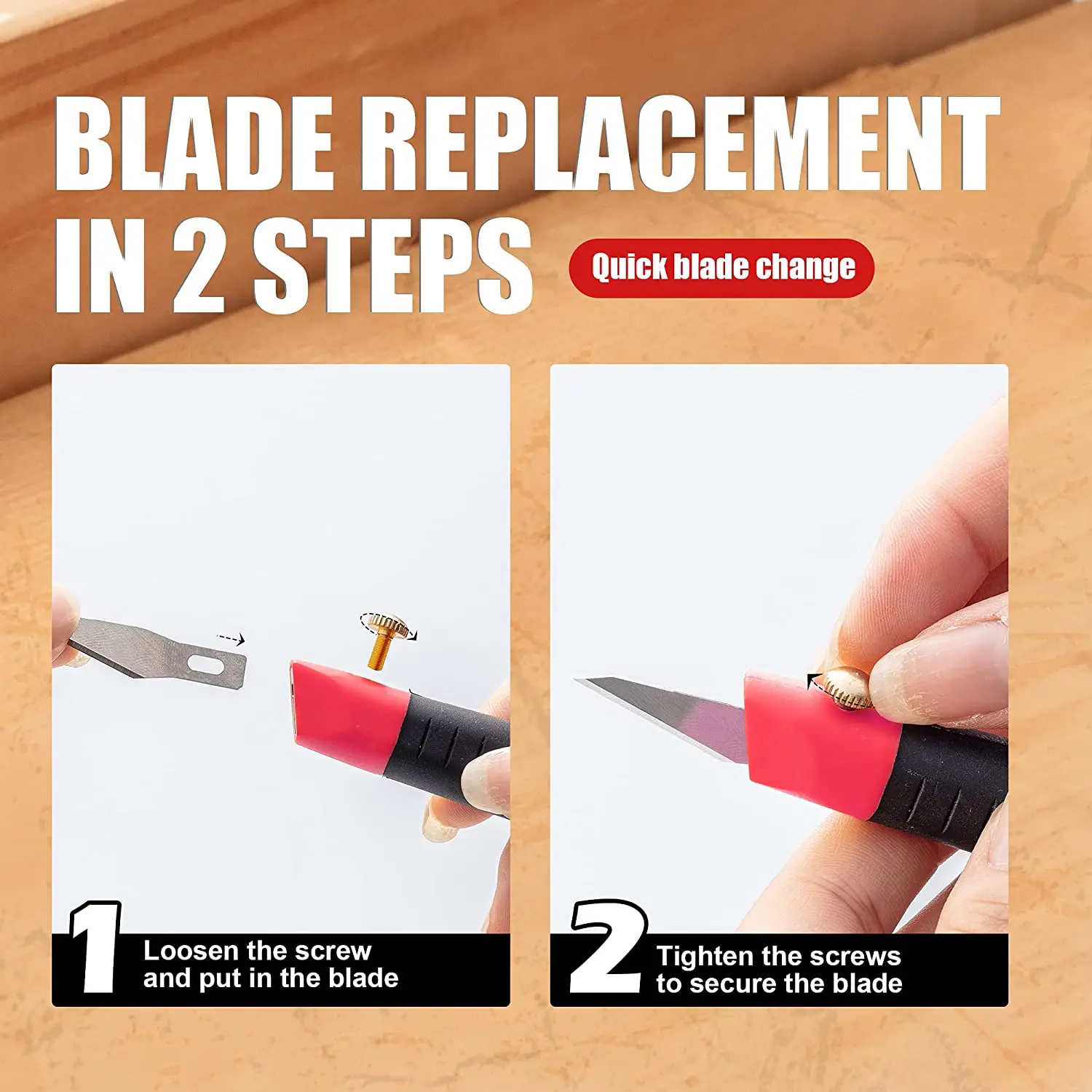 Набор ножей для хобби EZARC Прецизионный Универсальный нож 13 шт. сменных лезвий SK5