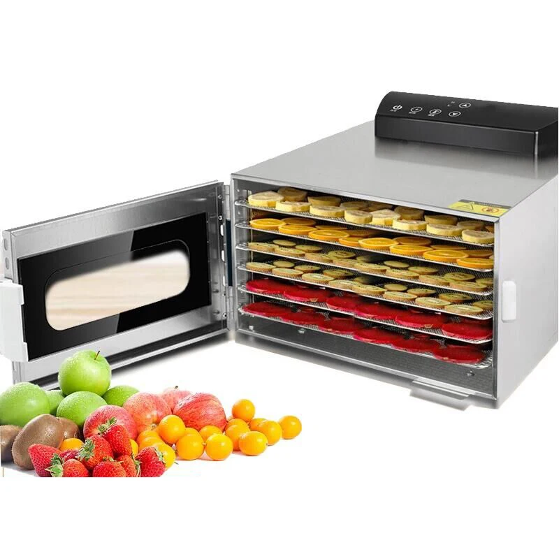 

6-Layer Household Food Dehydrator Food Dryer Stainless Steel Drying Machine Electric Air Dryer Drying Fruit meat Fruit