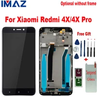 imaz 10 touch for xiaomi redmi 4x lcd display with touch screen frame digitizer assembly screen replacement for redmi 4x pro