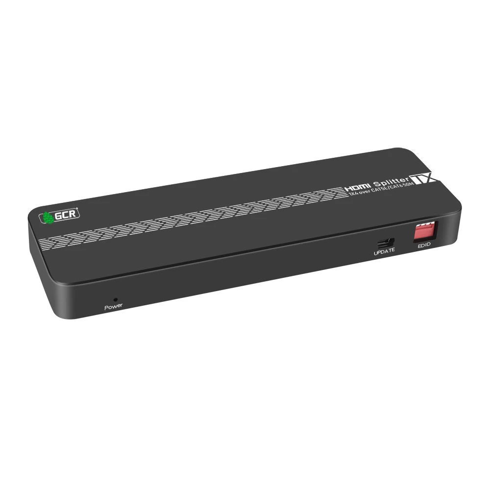 GCR Разветвитель HDMI с усилением через Lan кабель для монитора ПК ноутбука hdmi splitter for