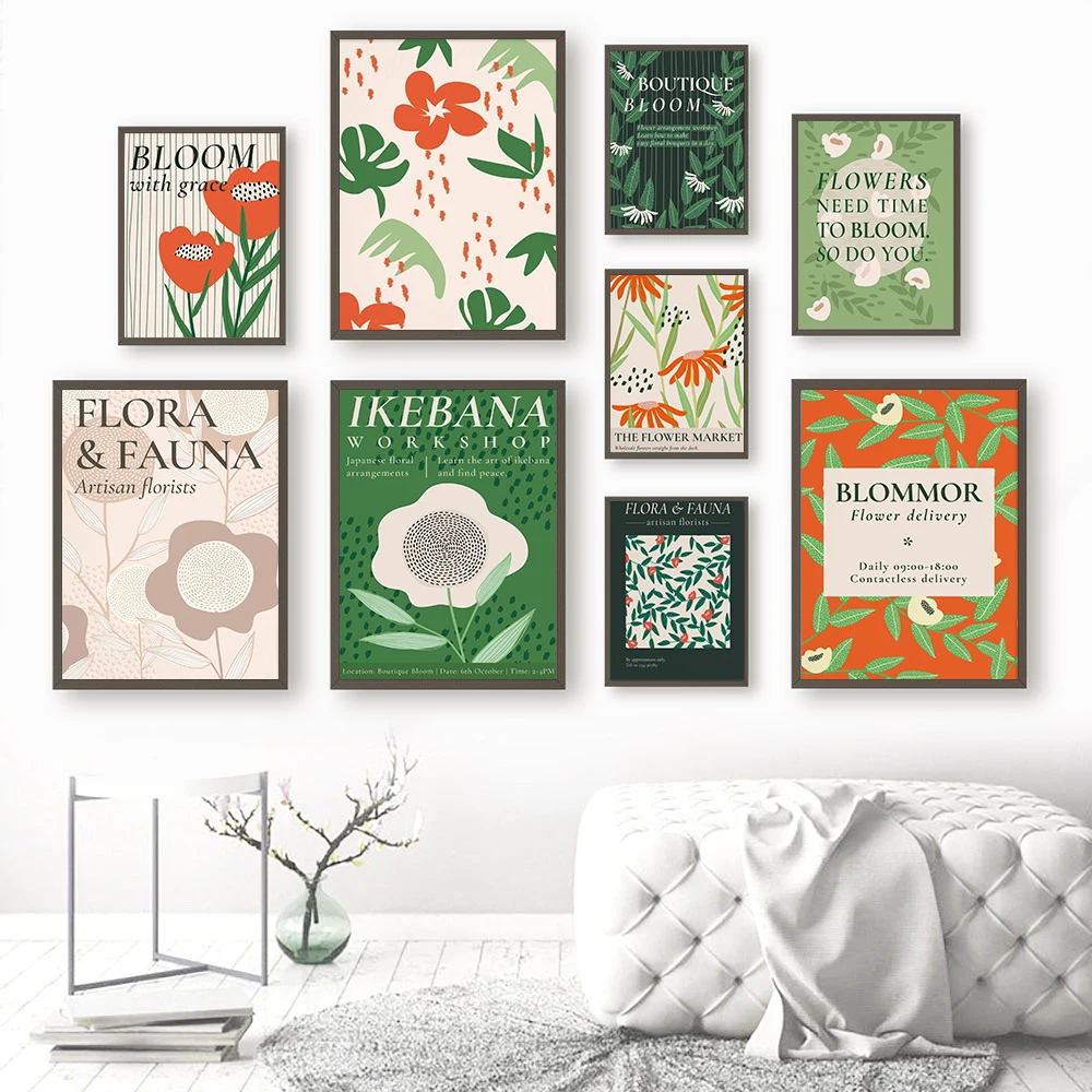 

Flower Market Poster Botanical Canvas Painting Digital Print Art Print Scandinavian Wall Picture For Living Room Home Decor