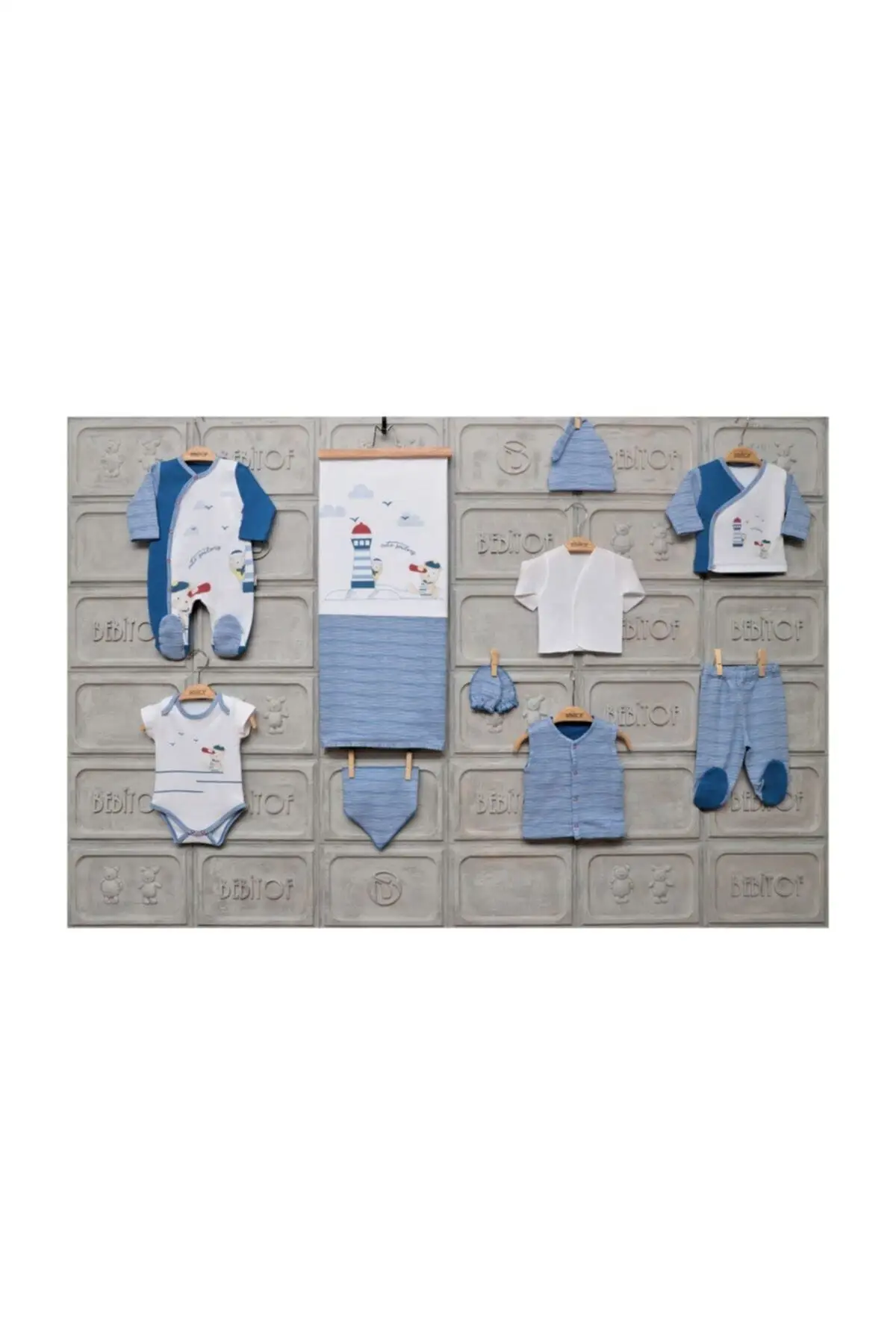 

Newborn Essentials Baby Boy Clothing 10 Pcs Set Soft 100% Cotton Baby Gift Layette Hospital Outfit Baby Set 0-3 Months Baby Set