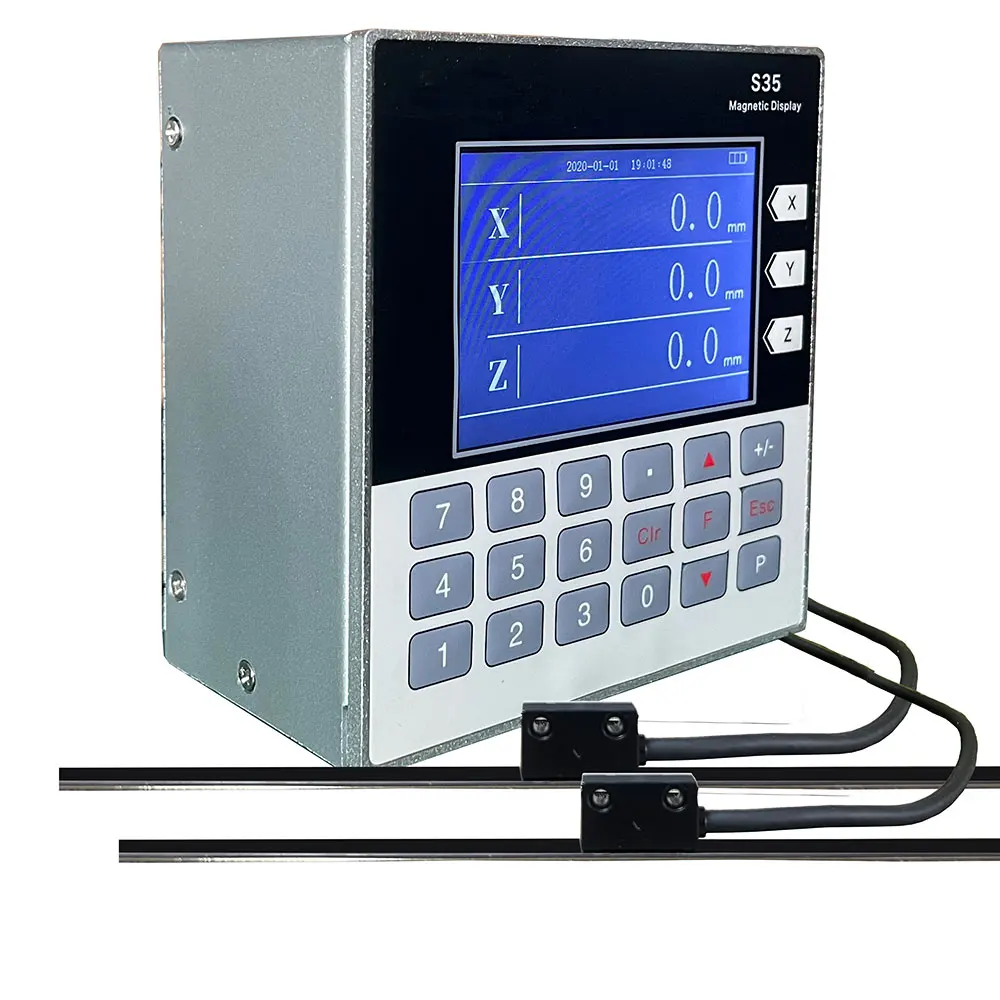 Mini Tttl Readout Lcd Conjunto Dro Magnético Eixos Sino Óptico Torno Eletrônico Linear Escalas de Medição Digital