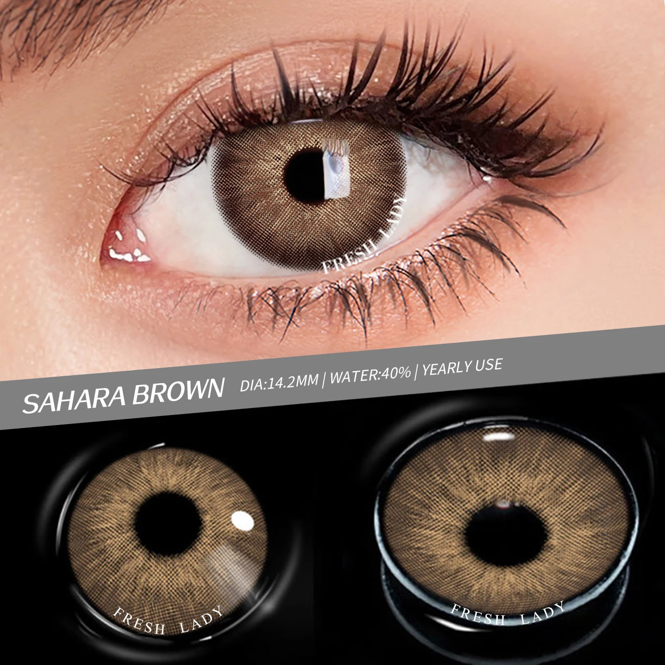 fresh lady 1pair color contact lenses for eyes pattaya natural yearly use lenses blue multicolored contact lens beauty pupils free global shipping