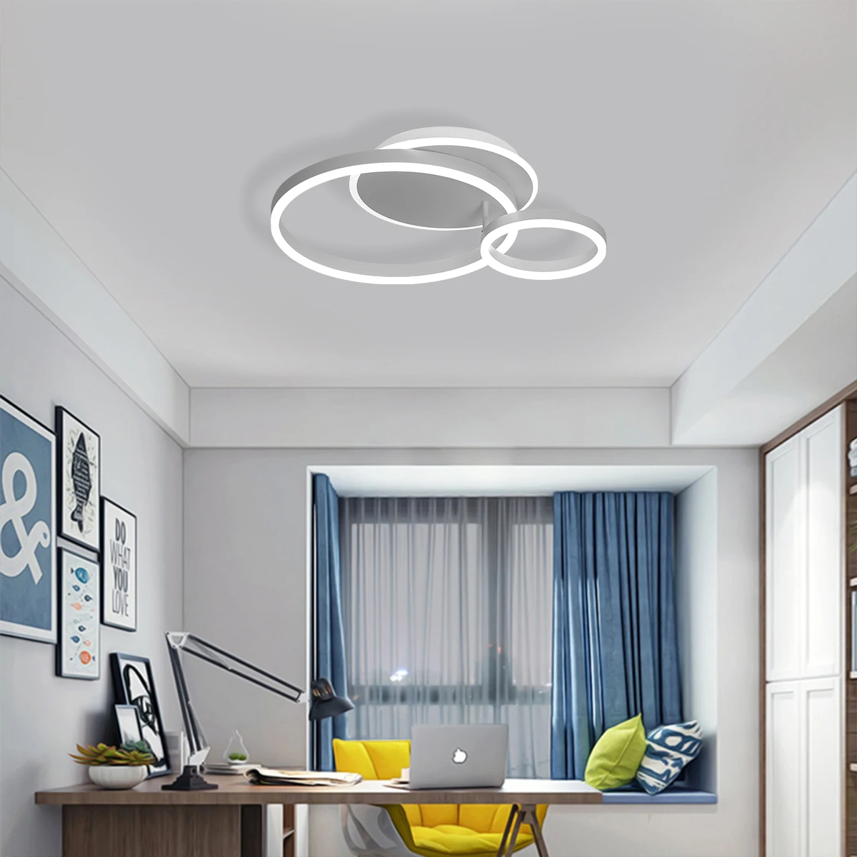 Алюминиевый акриловый современный светодиодный потолочный светильник Ganeed