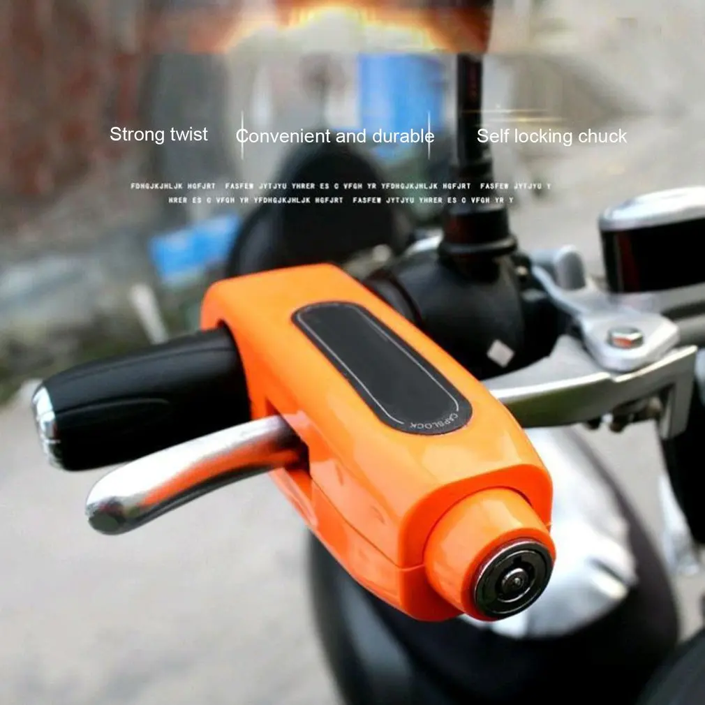 

1 Pc Motorcycle Throttle Handlebar Lock Best Heavy Duty Anti-Theft Lock For Motorbike ATV Dirt Bike And Scooter Random Color