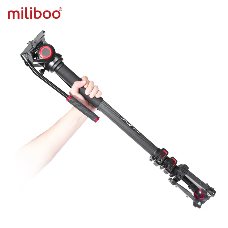 Miliboo MTT705Ⅱ камера монопод для видео с жидкой тяговой головкой профессиональная камера подставка для DSLR, видеокамера 10 кг нагрузка Быстрая