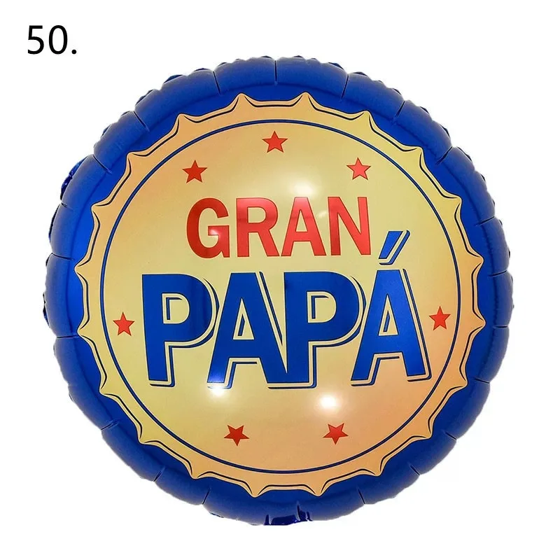 20 шт. круглых 18-дюймовых испанских гелиевых шаров на день счастливого отца