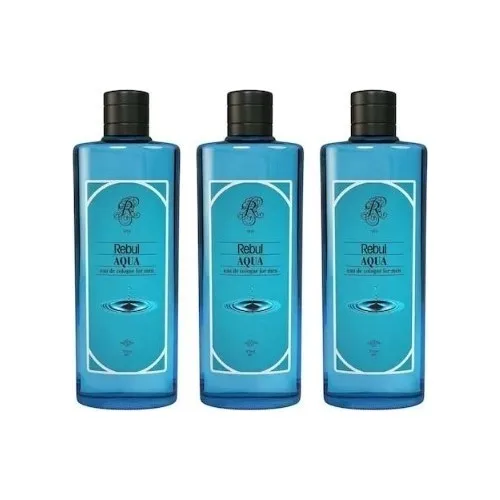 

STUNNING WITH ITS WONDERFUL SMELL Rebul Aqua Cologne 3-pack 270 ml FREE SHIPPING
