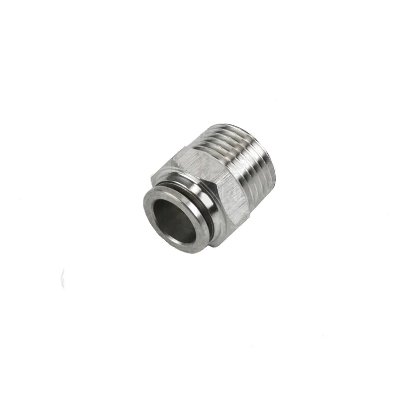 Нажимное соединение Male-1/2 ". Диаметр шланга 12 мм 304 из нержавеющей стали. |