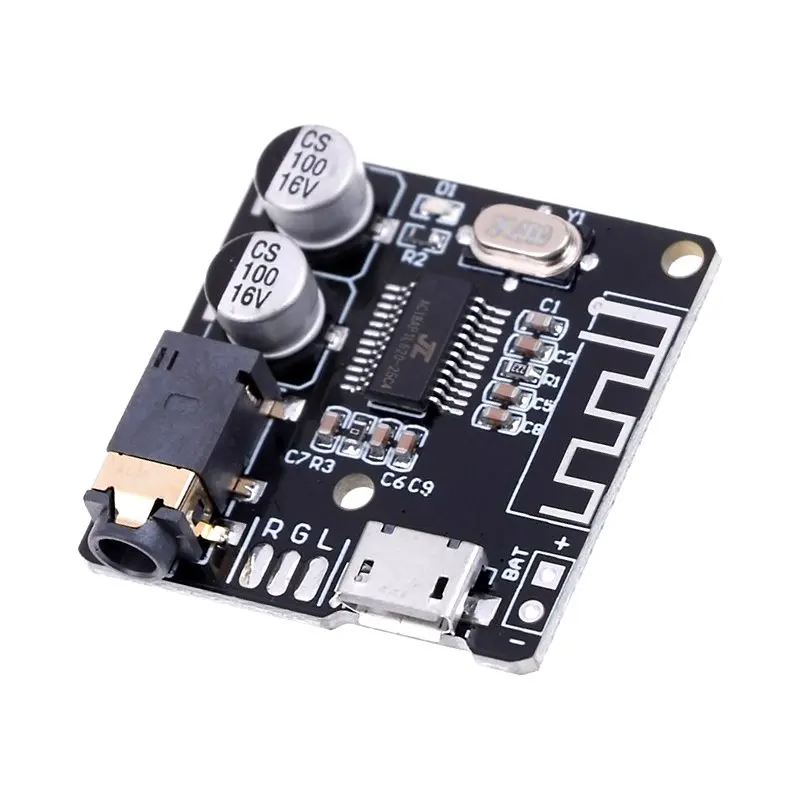 VHM-314 Bluetooth MP3 Decoder Аудио модуль 5.0 стерео выход разъем 3.5мм питание 3.7...5В или батарея