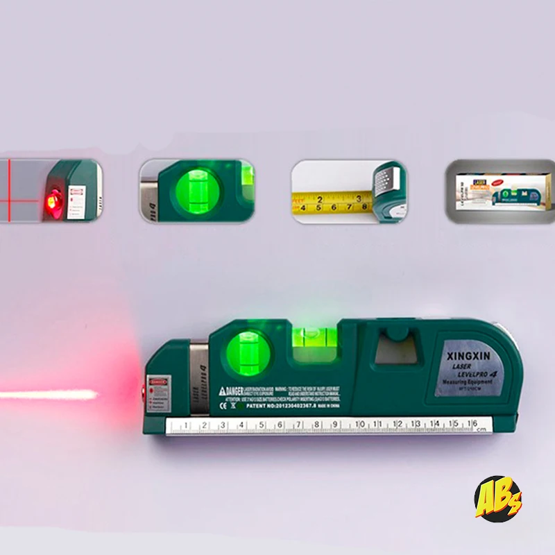 Лазерный уровень LEVELPR10 с рулеткой 250 см горизонтальный вертикальны измерительная