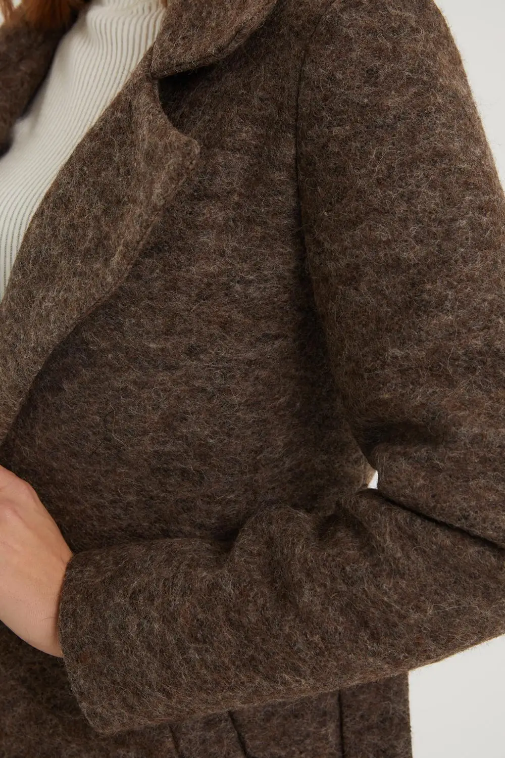 

European Size Women's Coat Wool Cachet Fabric Brand Name NFree