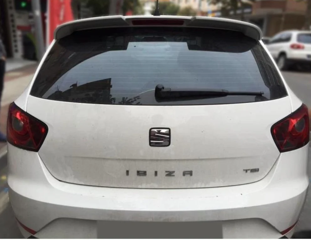Для Seat Ibiza спойлер 2008 2009 2010 2011 2012 2013 2014 2015 2016 2017 модель Abs Пластик расписаны все Цвет