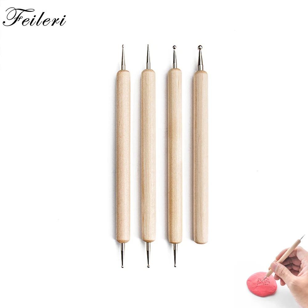 

3/4/5Pcs DIY Clay Sculpting Tools Set Engraving Craft Knives Way Dotting Tool Modeling Clay Pottery Supplies Ceramics Kit