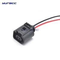 1 set 2pin auto electrical wire harness plug wiring 1j0973702 for vw audi a4 a6 a8 q5 q7 2004 2009 1j0 973 702