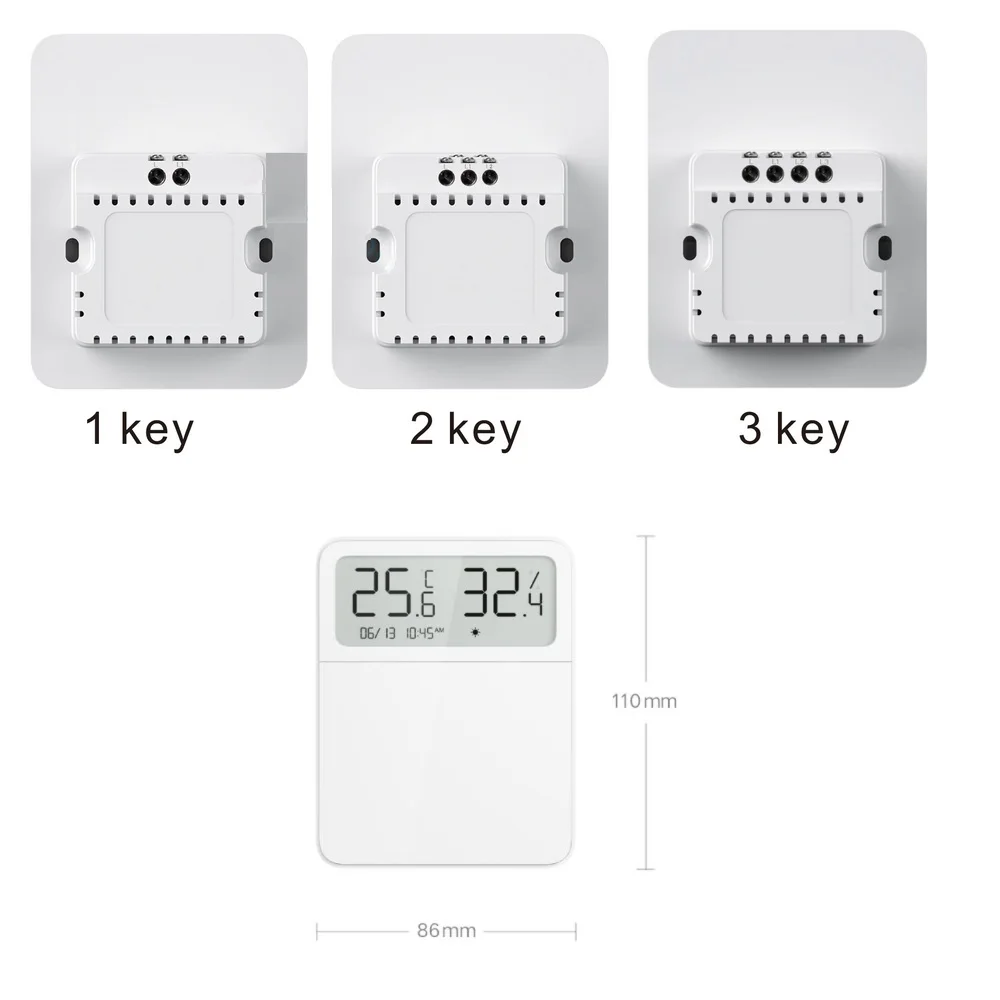 Умный выключатель Xiaomi Mijia Screen Display Switch пульт управления освещения Видно
