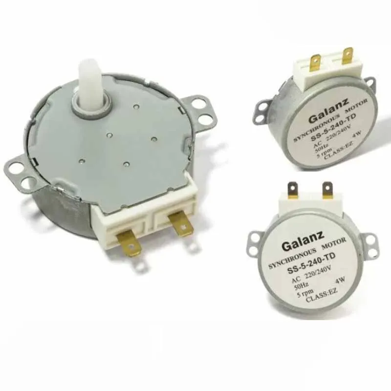 Мотор (двигатель) вращения тарелки микроволновой печи (СВЧ) 4W 220 Вольт AC220-240v 4w 5rpm