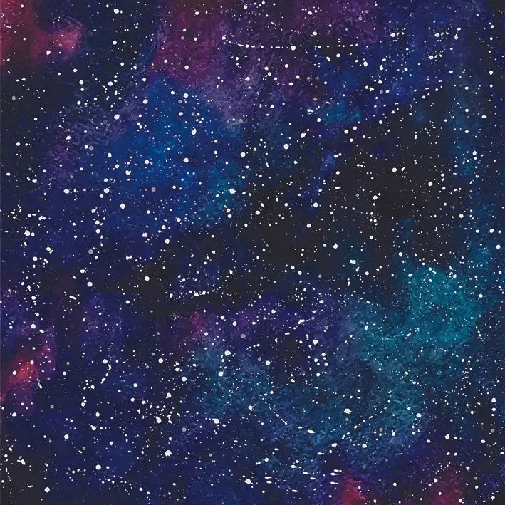 

Curtain Cosmic Galaxy Nebula with Stardust and Shining Stars Purple Blue Black Fantasy Abstract Artwork