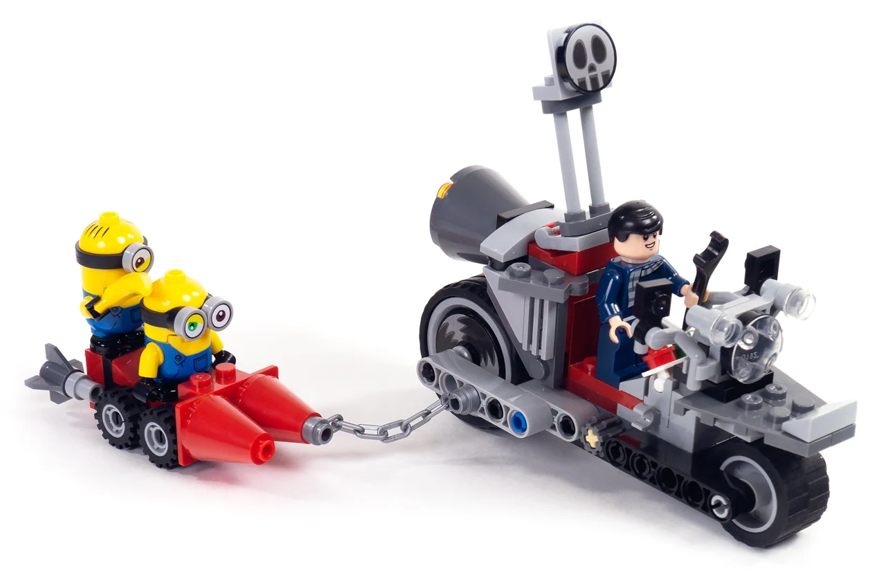 China bricks 81888 Миньоны — погоня на мотоцикле конструктор из серии Креатор Персонажи -