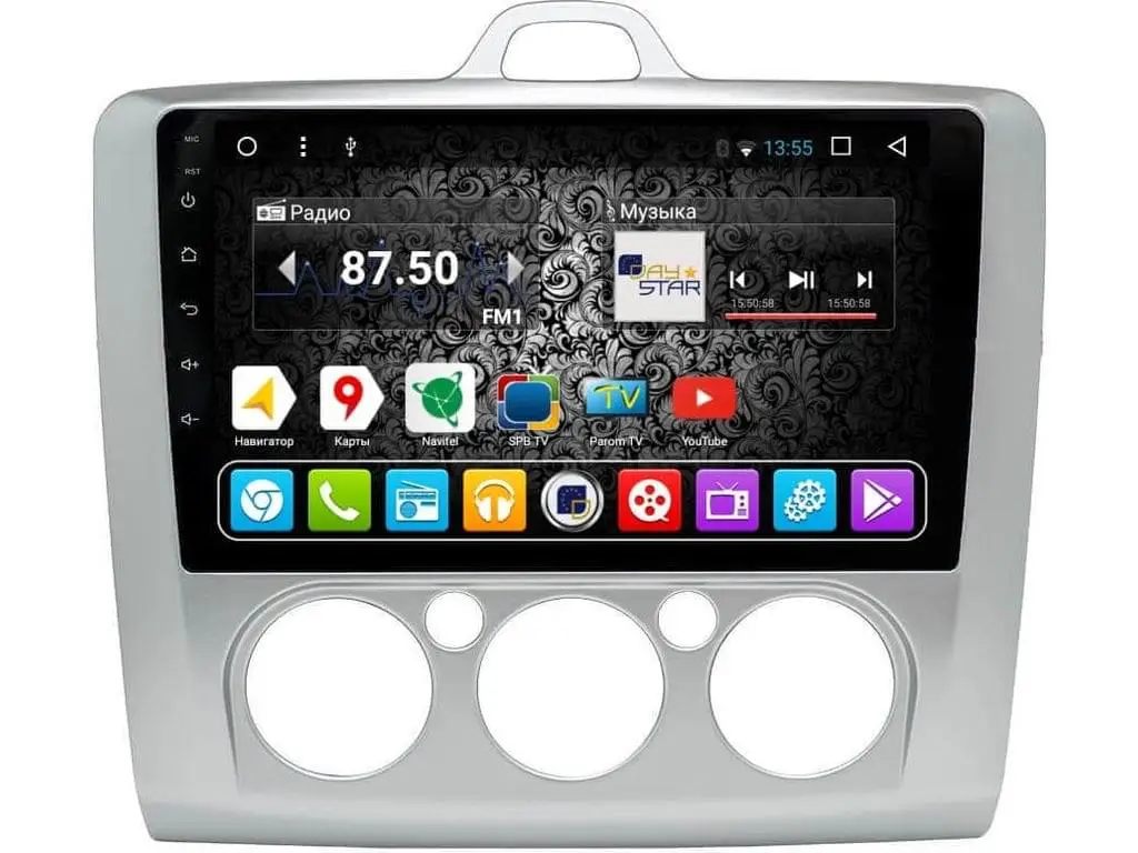 Штатная магнитола DayStar DS-7012HB Ford Focus II 2005-2011 ANDROID 8.1.0 (8 ядер 2Gb ОЗУ 32Gb памяти) |