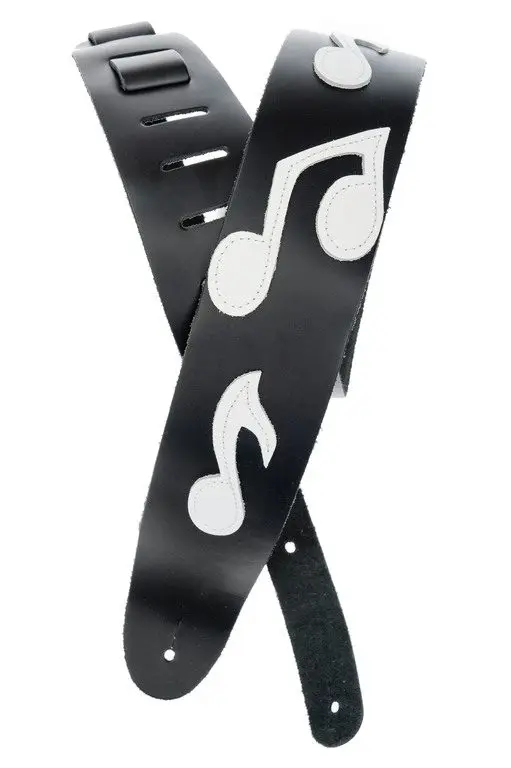 Planet Waves 25LIC01 Icon Collection Кожаный ремень для гитары рисунок Note |