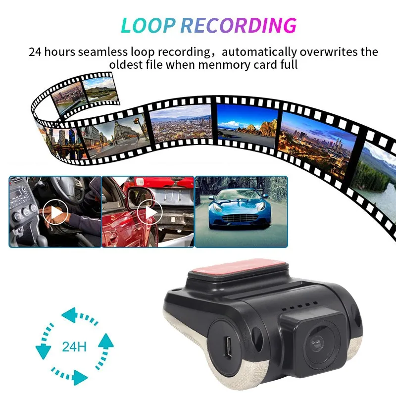 Цифровой Автомобильный видеорегистратор HD 1080P Android ADAS акселерометр ночное