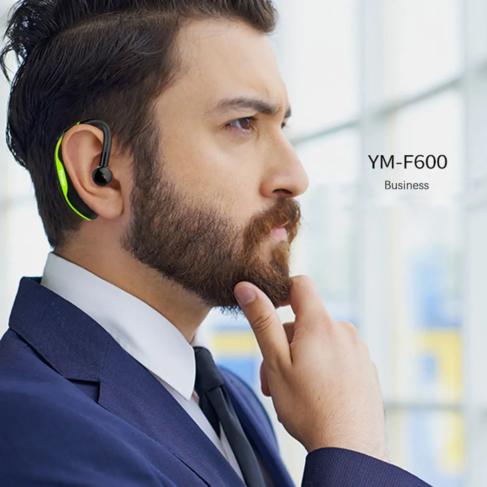 Беспроводные наушники с Bluetooth 5,0, длительная работа от аккумулятора, свободные руки, игровая гарнитура, деловые наушники, спортивные наушники для вождения с микрофоном