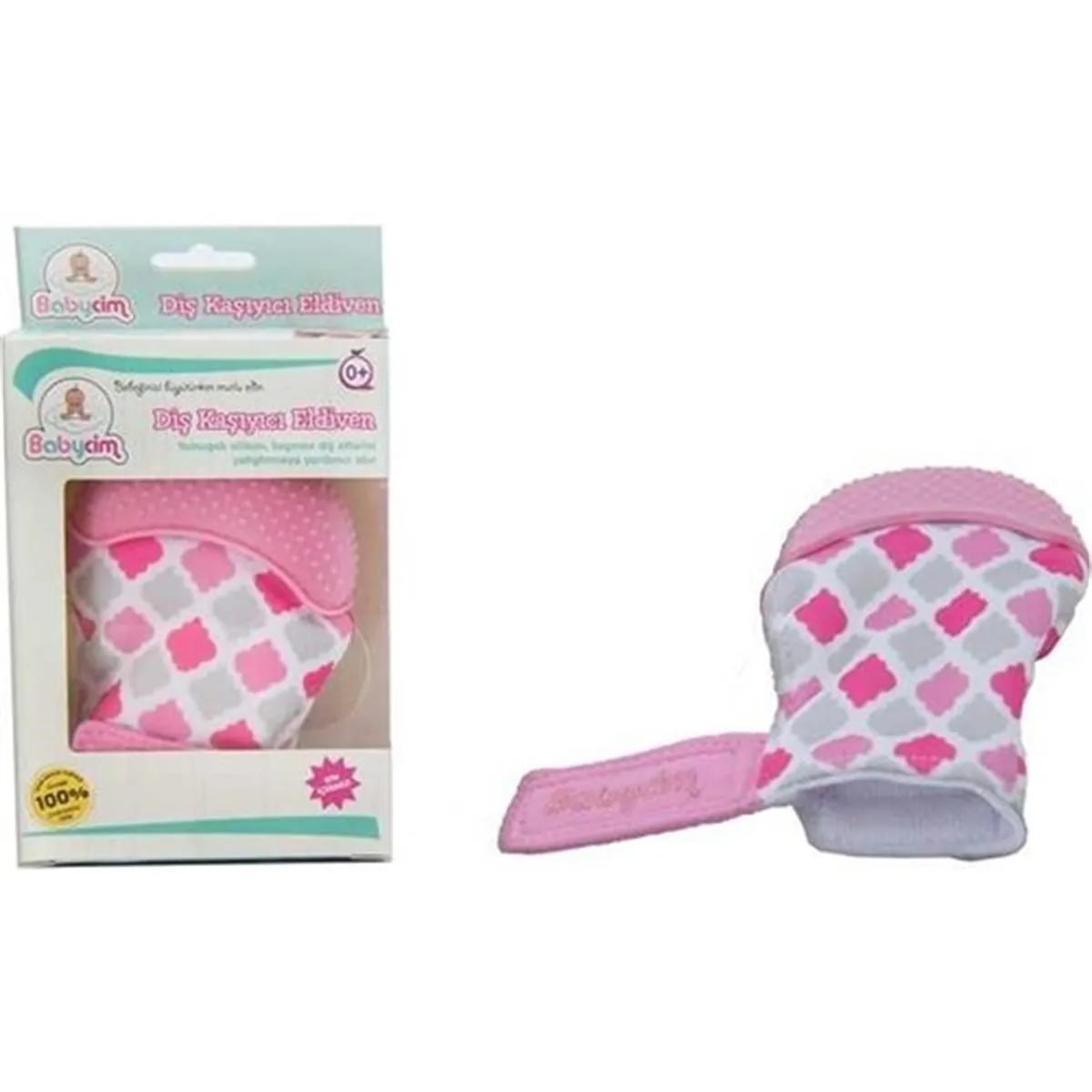 

Jaju Baby, Pink Teether Gloves, For Babies