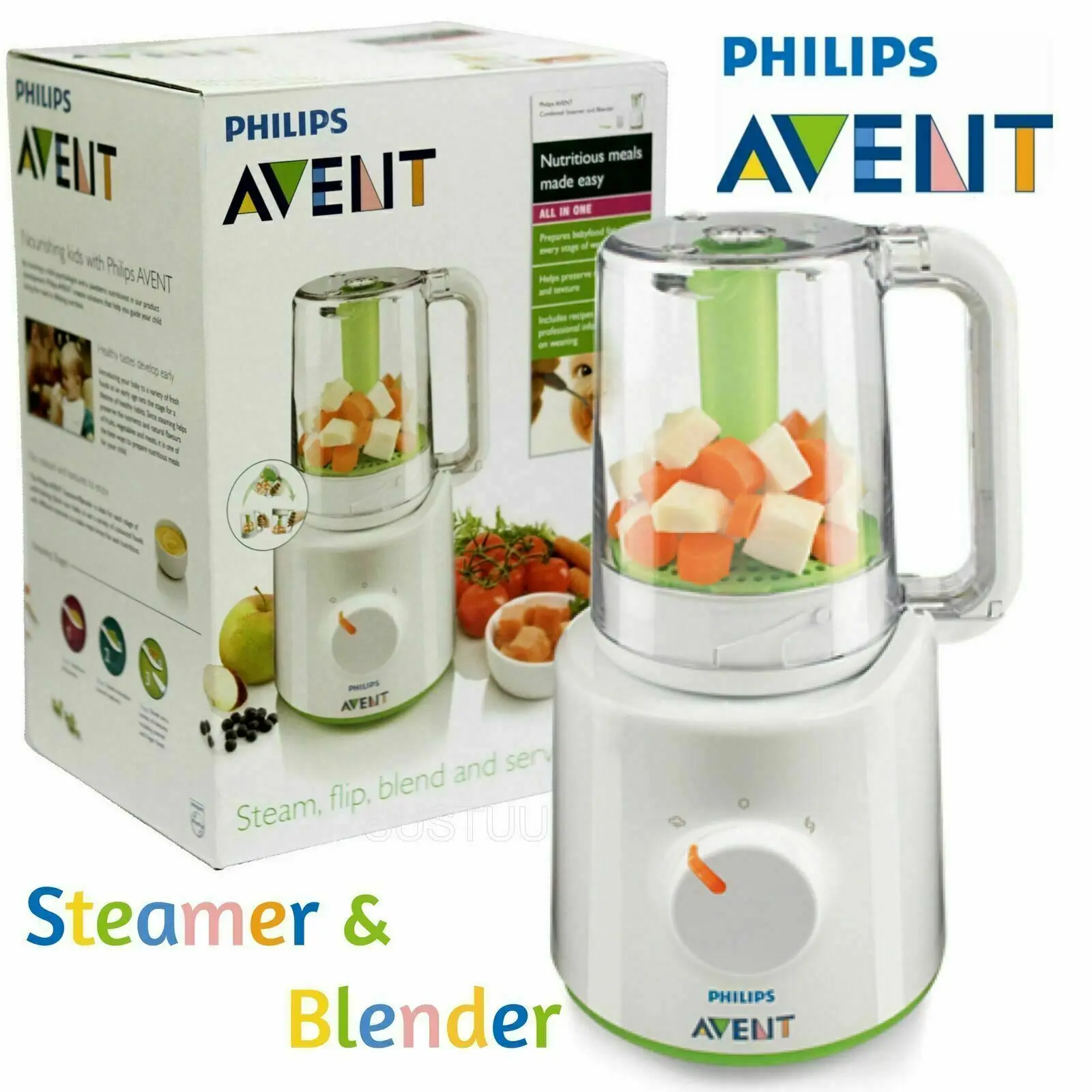 Пароварка PHILIPS AVENT SCF870 / 22 без бисфенола А для здорового детского питания
