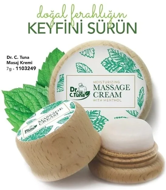 Farmasi Dr. C.Tuna Massage Cream Menthol Stone-7G 387152819