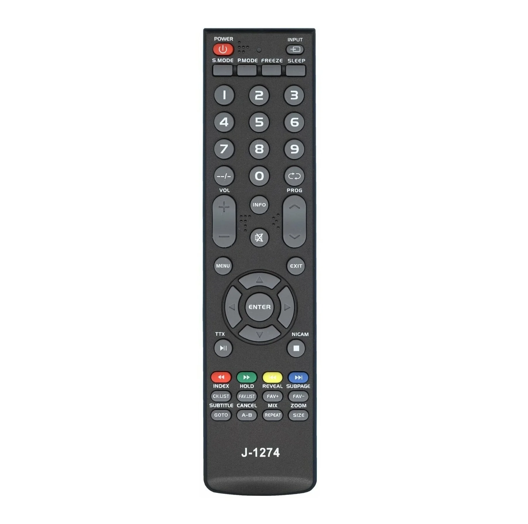 Remote control for supra j-1274/Fusion/DNS/Thomson/Orion /Telefunken | Control