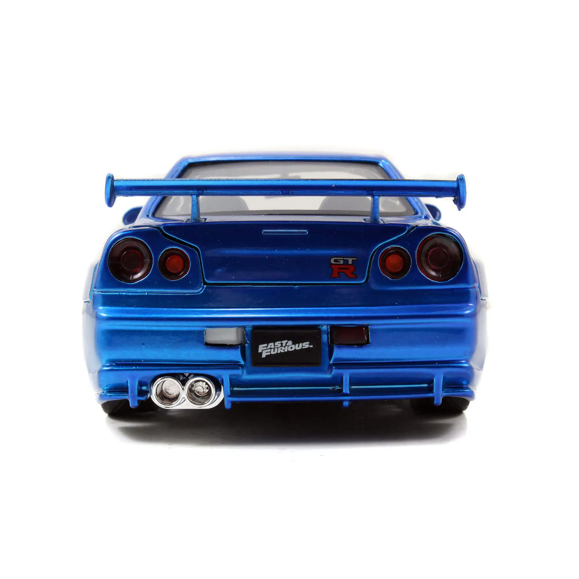 Металлический Чехол Jada Форсаж-Бриан 2002 Nissan Skyline GT-R (BNR34) (1:24) Blue Edition JDM Street Drift Super Cars |