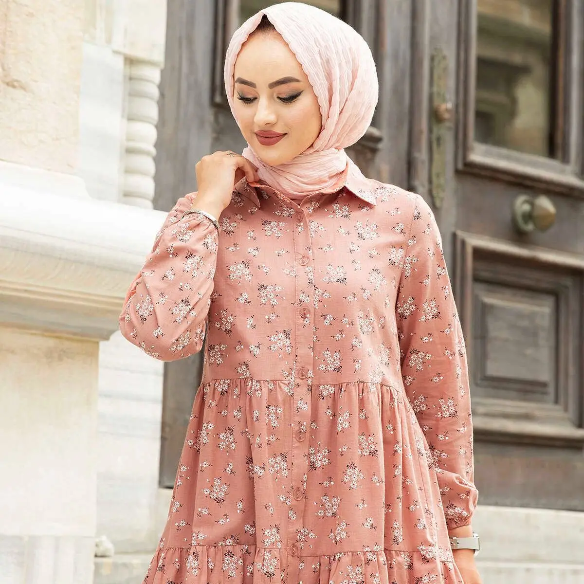 

Crispy Patterned Tunic Turkey Muslim Fashion Hijab Dress Islam Clothing Dubai Istanbul Istanbulstyles 2021