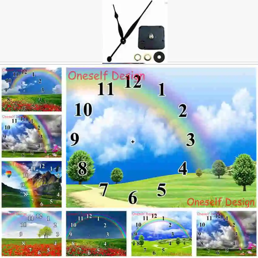

2021 diamond painting with Mechanical clock tree 5d diamond embroidery clock diamond mosaic sale home decortion wall sticker