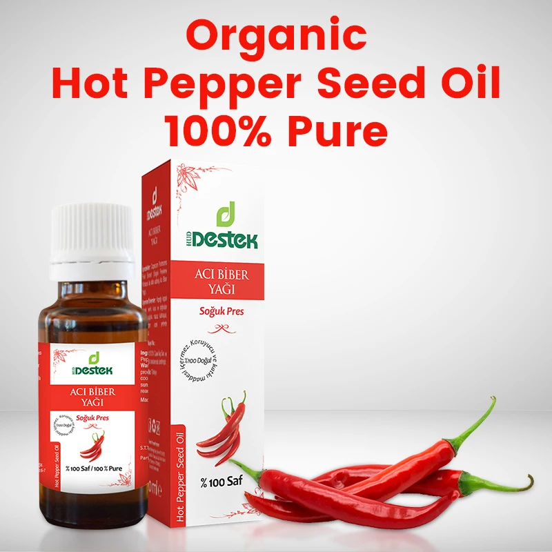 Масло из семян горячего перца 100% органическое 20 мл эфирные масла турецких