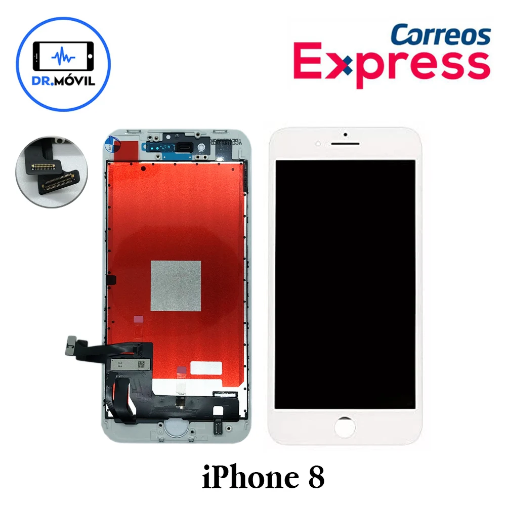 Полный экран для iPhone 8 Белый ЖК + сенсорный совместимый с дисплеем Apple Retina отправка