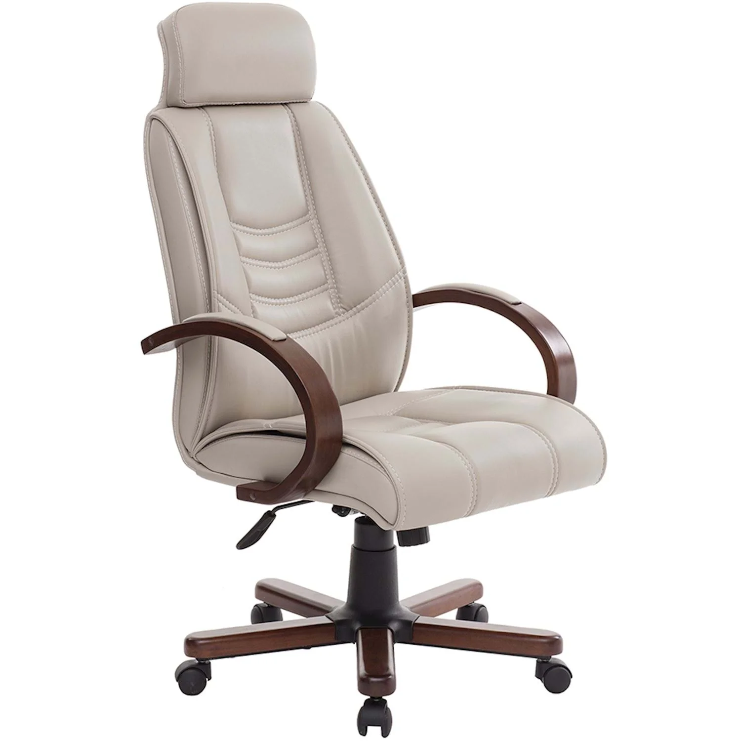 

Space Office Troy Wooden Manager Chair-CREAM-WOOD