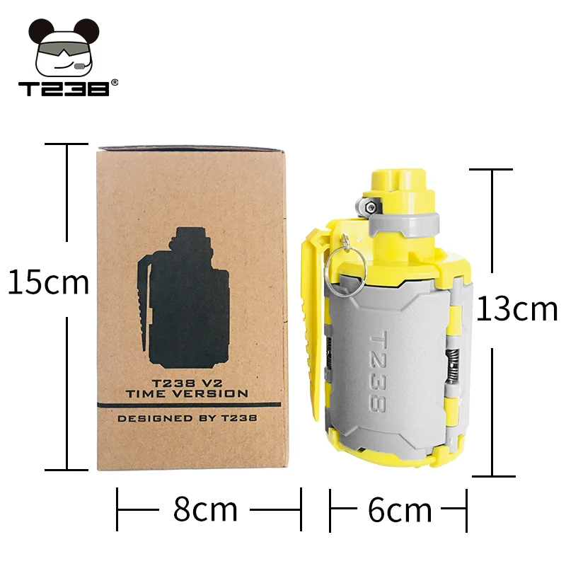 T238 желто-серая граната Водяная бомба Пейнтбол тактический реквизит с временной