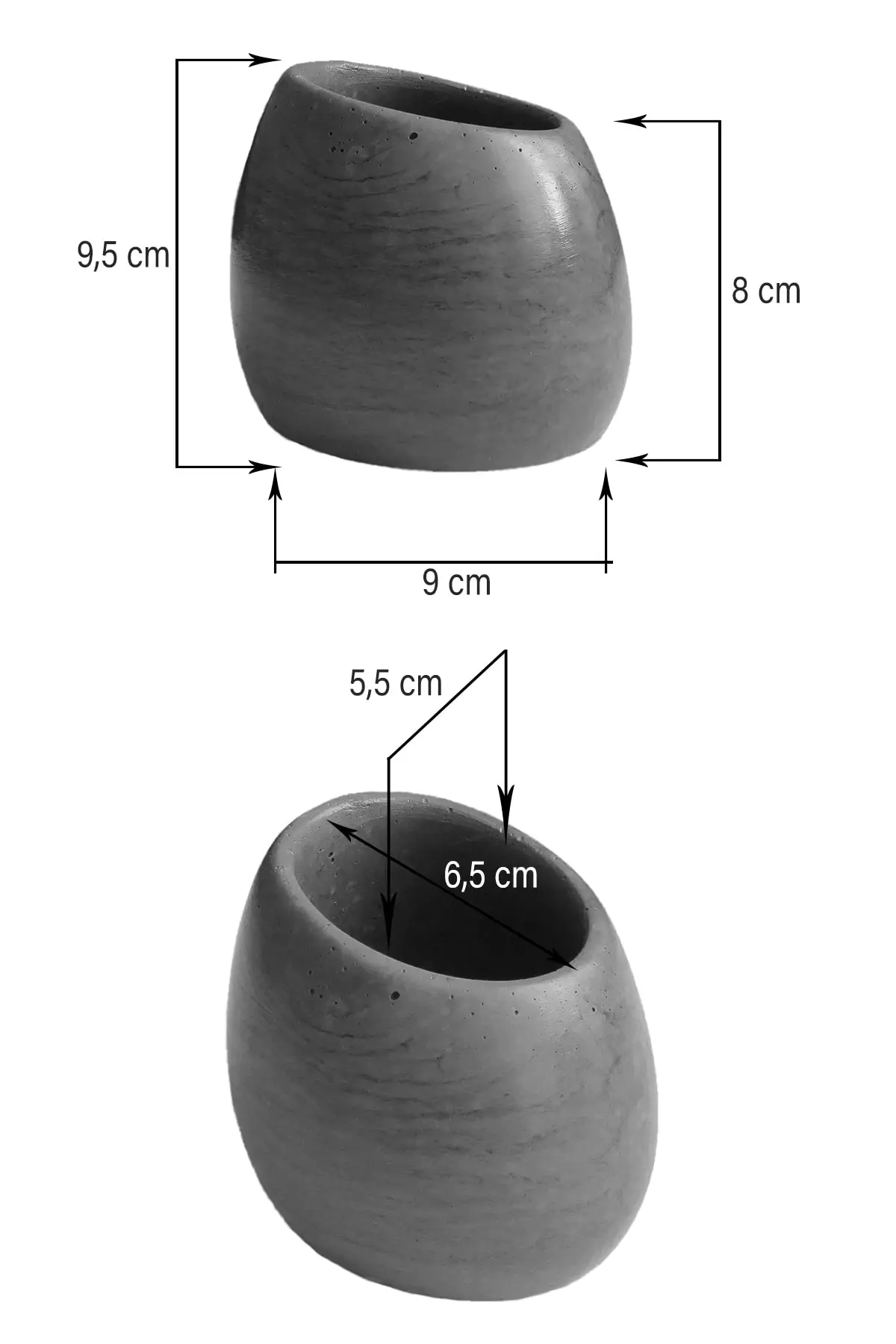Роскошный бетонный аксессуар для ванной комнаты держатель зубных щеток простой