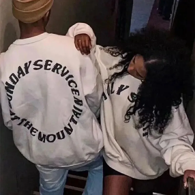 

3D Printing Kanye West Sunday Service Holy Spirit CPFM.XYZ Men Women Sweatshirt Best Quality Cotton Tie dyeing Hoodies O Neck
