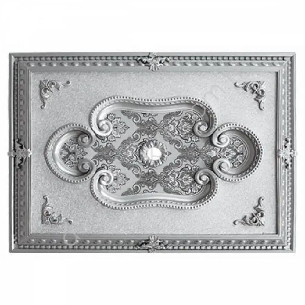 

DECOGOLD Decorative Rectangle Design Silver Colored Ceiling Medallion 60x90cm